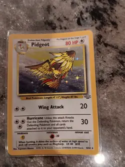 Pokemon TCG Pidgeot 08/64 Jungle Holo 1999 Wizards Stage 2 - Image 1
