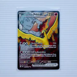 Team Rocket's Moltres ex 208/182 Near Mint Destined Rivals Ultra Rare Pokemon - Image 1