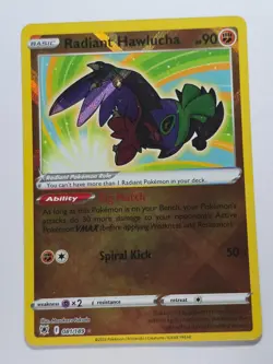 RADIANT HAWLUCHA 081/189 RADIANT RARE ASTRAL RADIANCE HOLO NM/M POKEMON - Image 1
