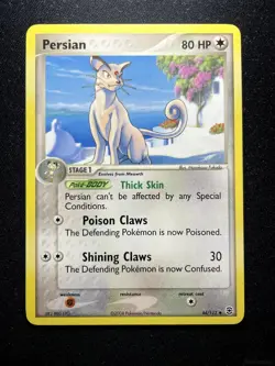 PERSIAN 44/112 UNCOMMON FIRERED & LEAFGREEN POKEMON LIGHTLY PLAYED - Image 1