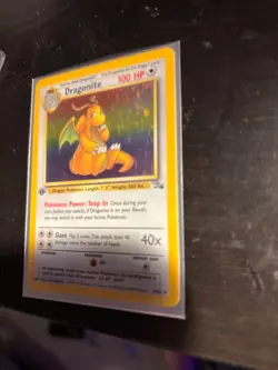 1999 1ST EDITION Pokemon Fossil Dragonite Holo 4/62 Holo Foil Rare WOTC Vintage - Image 2
