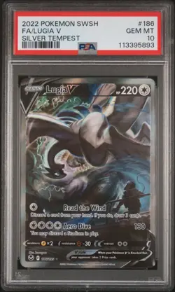 Pokemon TCG: Lugia V (Alternate Art) - 186/195 - SWSH: Silver Tempest - PSA 10! - Image 1