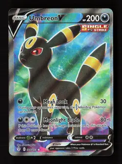 Umbreon V 188/203 Ultra Rare Evolving Skies Pokemon Holo Near Mint - Image 1