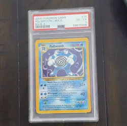 Poliwrath 015/130 Base Set 2 Holo Rare 2000 English PSA 4 Graded - Image 1