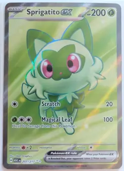 Sprigatito ex 251/217 Ultra Rare Ascended Heroes Pokemon Holo NM - Image 1