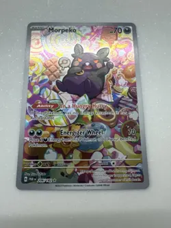 Pokemon Morpeko 206/182 Illustration Rare PAR EN Paradox Rift Near Mint - Image 1