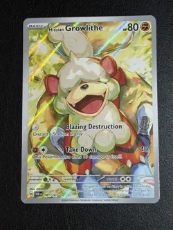Hisuian Growlithe Pokemon Twilight Masquerade #181/167 HOLO 2024 - Image 1