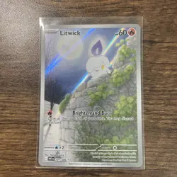 Litwick 101/086 NM White Flare Illustration Rare Pokemon - Image 1