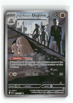 Team Rocket's Dugtrio [ASC - 239/217] Illustration Rare Holofoil NM ME: Ascen... - Image 1