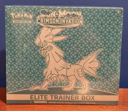 Pokemon TCG Sun Moon Crimson Invasion Elite Trainer Box ETB Factory Sealed New - Image 1
