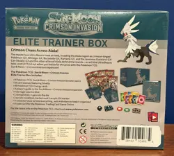 Pokemon TCG Sun Moon Crimson Invasion Elite Trainer Box ETB Factory Sealed New - Image 3