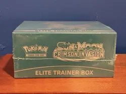 Pokemon TCG Sun Moon Crimson Invasion Elite Trainer Box ETB Factory Sealed New - Image 5