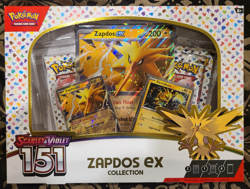 Pokemon TCG Scarlet & Violet 151 Zapdos ex Collection Box - NEW Factory Sealed! - Image 1