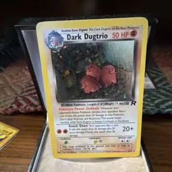 Pokemon TCG Team Rocket Dark Dugtrio #6/82 Holo Rare English 2000 50 HP Stage 1 - Image 1