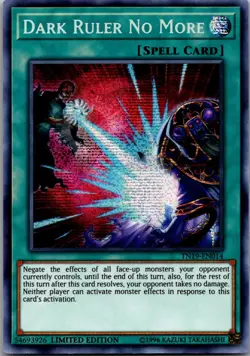 Dark Ruler No More TN19-EN014 2019 Gold Sarcophagus Tin Yu-Gi-Oh Limited LP - Image 1