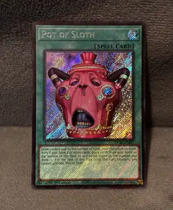 Yu-Gi-Oh! Pot of Sloth CHIM-EN061 Secret Rare Foil 1st Ed - Image 1