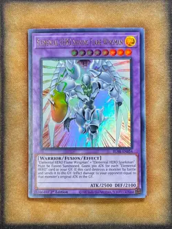 Yugioh Elemental HERO Shining Flare Wingman BLAR-EN054 Ultra Rare 1st Ed NM - Image 1