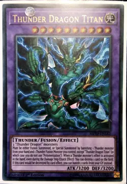 YuGiOh Thunder Dragon Titan Ultra Rare MP19-EN182 NM - Image 1