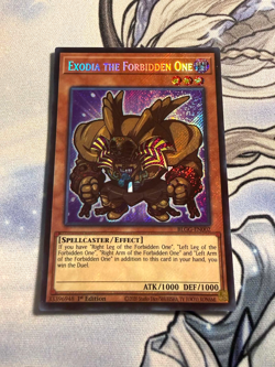 * EXODIA THE FORBIDDEN ONE * 1ST EDITION SECRET RARE (CHIBI) BLGG-EN002 YUGIOH! - Image 1