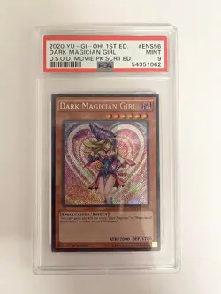 Yugioh - Dark Magician Girl MVP1-ENS56 1st Secret Rare PSA 9 MINT - Image 1
