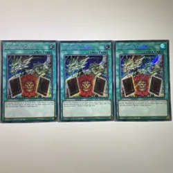 3 x Synchro Creed BLTR-EN029 Secret Rare 1st Edition YuGiOh Playset - Image 1