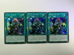 3 x Small World MP22-EN225 Secret Rare 1st Edition YuGiOh Playset NM - Image 1