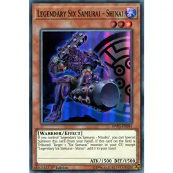 Legendary Six Samurai - Shinai SPWA-EN044 Yu-Gi-Oh! Card Super Rare 1st Edition - Image 1