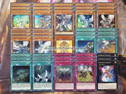 Yugioh Starry Knight Deck 43 Cards Night Dragon Complete Budget Tournament Ready - Image 1