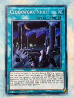 YUGIOH CLOCKWORK NIGHT SECRET RARE NEAR MINT RA03-EN071 - Image 1