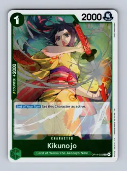 Kikunojo OP14-023 Rare The Azure Sea's Seven One Piece Foil Near Mint - Image 1