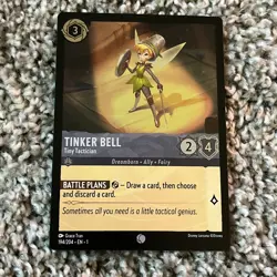 Disney LORCANA 💎TINKER BELL Tiny Tactician💎The First Chapter💎194/204 FOIL💎MT - Image 1