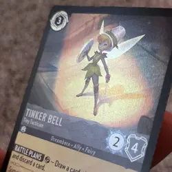 Disney LORCANA 💎TINKER BELL Tiny Tactician💎The First Chapter💎194/204 FOIL💎MT - Image 3