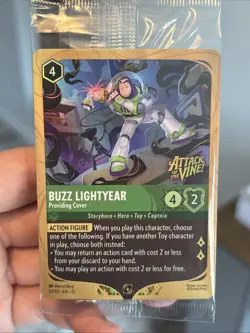 Disney Lorcana Buzz Lightyear Attack Of The Vine Prerelease Promo Sealed - Image 1