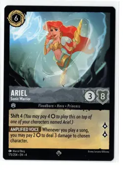 Disney Lorcana Ursula's Return Ariel 175/204 Super Rare NON-FOIL - Image 1