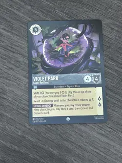 Disney Lorcana TCG Violet Parr - Super Resilient 176/207 Super Rare Foil Shimmer - Image 1
