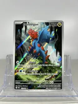 Pokemon TCG Druddigon 151/086 Sv: White Flare Holo Illustration Rare Mint - Image 1