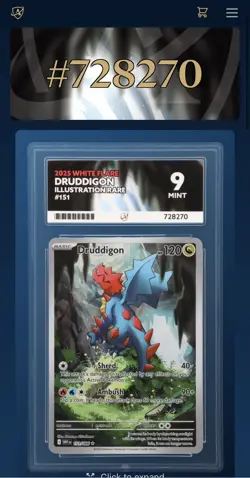 Druddigon 151/086 | ACE 9 | Illustration Rare | White Flare | Pokemon TCG - Image 3