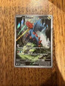 Druddigon 151/086 - Pokemon TCG - White Flare - Illustration Rare - NM/Mint - Image 1
