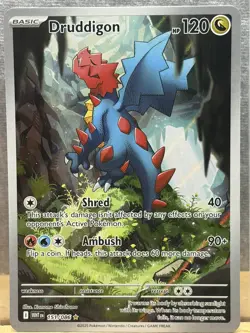 Pokemon TCG: Druddigon 151/086 Sv: White Flare Illustration Rare - Image 3