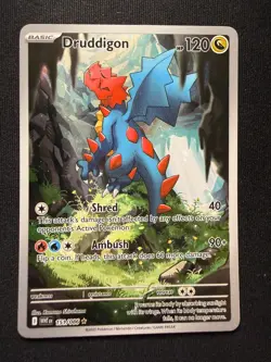 Pokemon TCG Druddigon 151/086 – White Flare – Illustration Rare – NM - Image 2