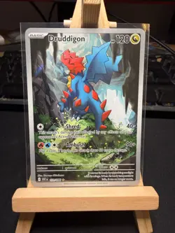 Pokemon TCG Druddigon 151/086 – White Flare – Illustration Rare – NM - Image 1