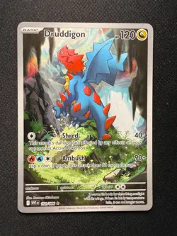 Pokemon TCG Druddigon 151/086 – White Flare – Illustration Rare – NM - Image 2