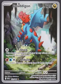 Druddigon 151/086 Illustration Rare - White Flare - English Pokemon TCG - Image 1