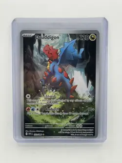 Pokemon TCG Druddigon 151/086 Illustration Rare White Flare EN NM - Image 3