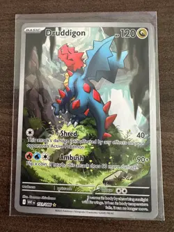 Pokemon TCG Druddigon 151/086 Illustration Rare, White Flare - Image 1