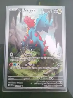 Pokemon TCG White Flare Druddigon Card 151/086 English Illustration Rare - Image 1
