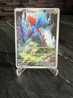 Pokemon TCG Druddigon 151/086 Illustration Rare White Flare, Near Mint Condition - Image 1