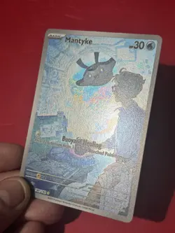 Pokemon Mantyke Holo Illustration Rare IR 189/182 Paradox Rift NM Condition - Image 2
