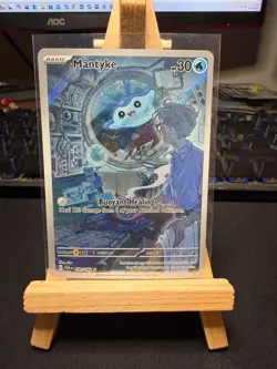 Pokemon TCG Mantyke 189/182 - Illustration Rare - Paradox Rift - NM - Image 1