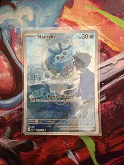 Mantyke - Paradox Rift - Full Art Illustration Rare Pokemon 189/182 NM - Image 2